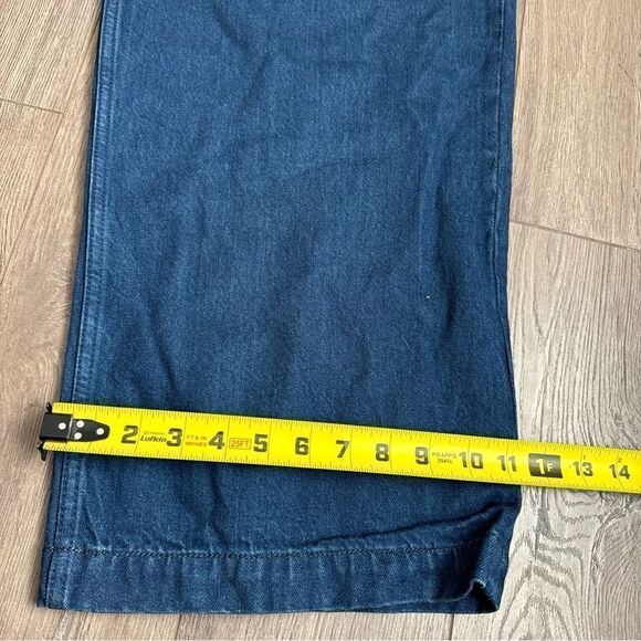 NWT Abercrombie & Fitch Mid Rise Ultra Wide Leg Jeans Size 32 14 LONG 32/14L NEW - Picture 11 of 11